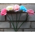 Искусственные цветы Гвоздика под натуралку на силиконовой ножке 40 см ю-SY 243