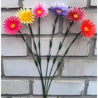 Искусственные цветы Астра пластиковая одиночная 50 см ю-6156
