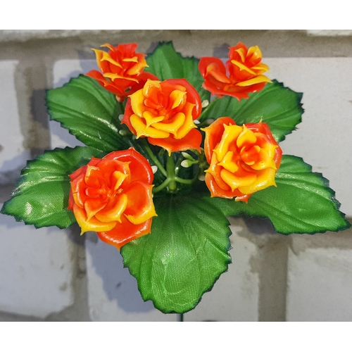 Искусственные цветы Роза пластиковая бордюрная 22 см ю-6444