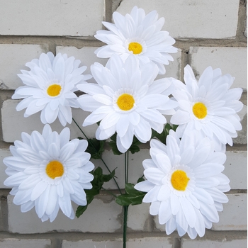 Искусственные цветы Ромашка белая 42 см ю-2943