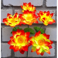 Искусственные цветы Лотос 6 голов 35 см ю-3362