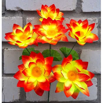 Искусственные цветы Лотос 6 голов 35 см ю-3362