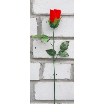 Искусственные цветы Роза Одиночная Атлас 55 см ю-Р 027