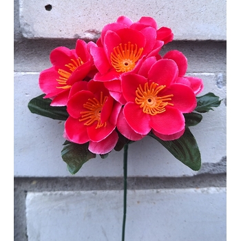 Искусственные цветы Фиалка атласная 21 см ю-3251