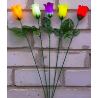 Искусственные цветы Роза одиночная бутоном 55 см ю-РТ 025