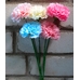 Искусственные цветы Гвоздика под натуралку на силиконовой ножке 40 см ю-12