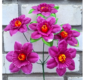 Искусственные цветы Крокус 6 голов 36 см ю-96а673