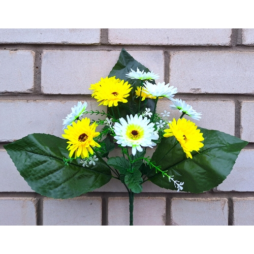 Штучні квіти Астра композицією 10 голів 36 см я-8077