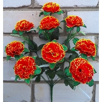 Искусственные цветы букет Гвоздики 45 см 9 голов я-7142