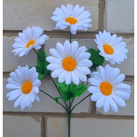 Искусственные цветы букет Ромашка белая 33 см 6 голов я-7118