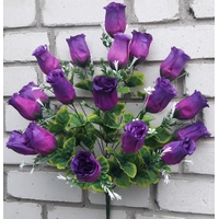 Искусственные цветы Букет розы бутоном на 18 голов 60 см ю-18206-18