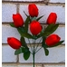 Штучні квіти Тюльпани кущиком 37 см 6 голів я-7140