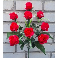 Искусственные цветы букет Розы бутонами 62 см 9 голов я-7153