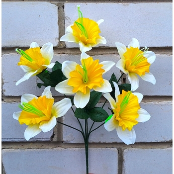 Нарциси весняні 37 см 6 голів я-6085