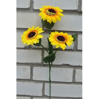 Искусственные цветы букет Подсолнухи 68 см 3 голов ю-1688-3