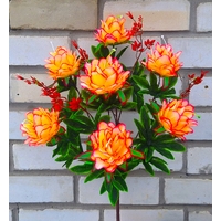 Искусственные цветы букет Ананас 65 см 7 голов ю-33177