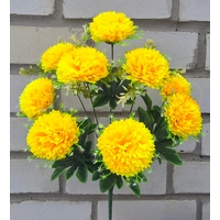 Искусственные цветы букет Гвоздик 53 см 9 голов ю-3932-9