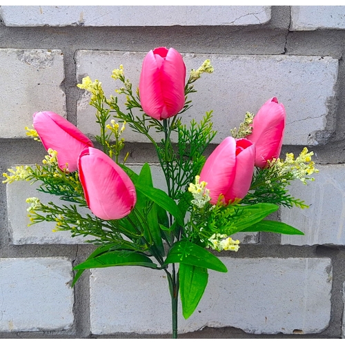 Штучні квіти Тюльпани 33 см 5 голів ю-1770-5
