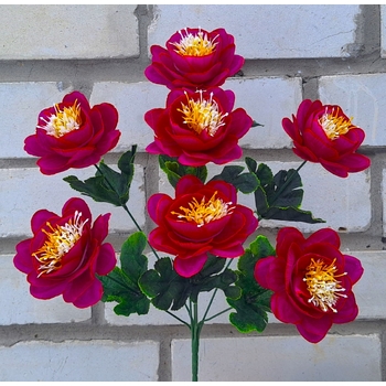 Штучні квіти букет Шипшини 46 см 7 голів ю-250075-7