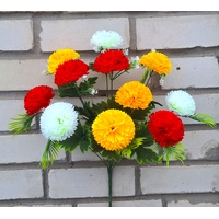 Искусственные цветы букет Гвоздик 48 см 11 голов ю-4187-11