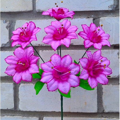 Искусственные цветы букет Мальва 33 см ю-8401/7