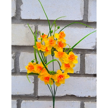 Искусственные цветы букет Нарцисс 35 см 5 веточек ю-6775-5