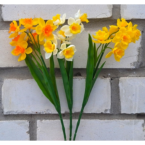 Искусственные цветы букет Нарцисс 31 см 6 голов ю-2502-2