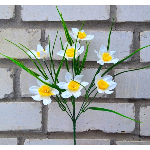 Искусственные цветы букет Нарцисс 33 см 7 голов ю-6682-7