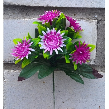 Искусственные цветы Хризантема бордюрная 5 голов 21 см ю-6724