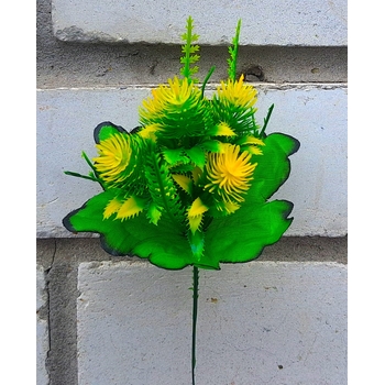 Искусственные цветы Ёжик бордюрный 5 голов 21 см ю-6598