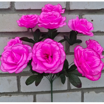 Искусственные цветы букет Роза 55 см 9 голов ю-3631