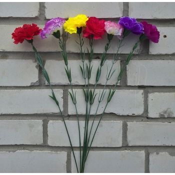 Искусственные цветы Гвоздика Одиночная 50 см ю-20157