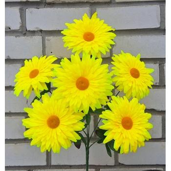 Искусственные цветы букет Ромашка 53 см 6 голов ю-4131-6