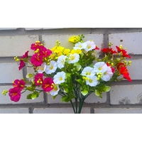 Искусственные цветы Фиалка кустиком 31 см ю-6742-7