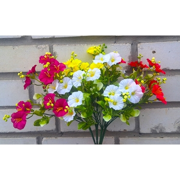 Искусственные цветы Фиалка кустиком 31 см ю-6742-7