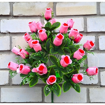 Искусственные цветы Роза 24 головы 55 см ю-845-24