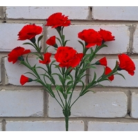 Искусственные цветы букет гвоздики с соцветиями 42 см я-8107