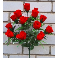 Искусственные цветы букет Розы с гипсофилой 48 см я-7283