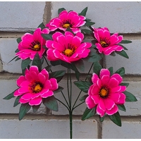 Искусственные цветы букет Герберы с ресничками 6 голов 37 см я-6187