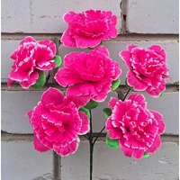 Искусственные цветы букет Гвоздики с розеткой 6 голов 36 см я-6190