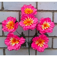 Искусственные цветы букет георгины 47 см 6 голов я-7178