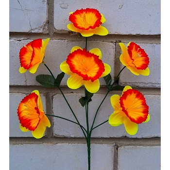 Искусственные цветы букет Нарцисов 36 см 6 голов я-од 7104