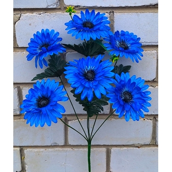 Искусственные цветы букет Атласная астра 6 голов 52 см я-7176