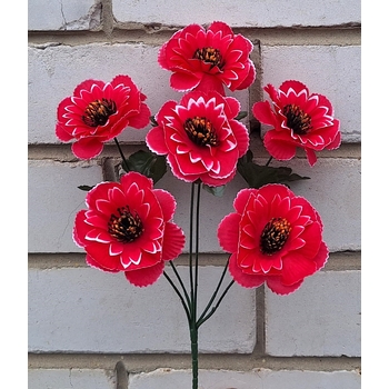 Искусственные цветы букет Майоры 6 голов 35 см я-7241