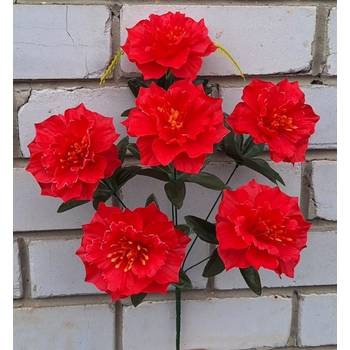 Искусственные цветы букет Георгины 6 голов 48 см я-7220