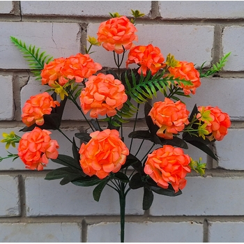 Искусственные цветы букет Пышных хризантем 12 голов 50 см я-1112