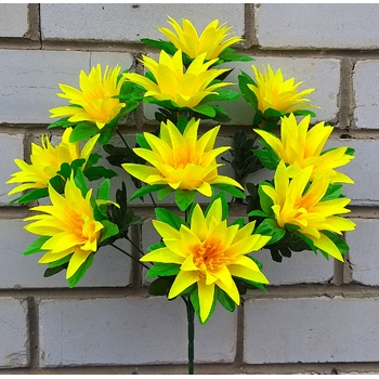 Искусственные цветы букет Георгины 10 голов 45 см я-4101