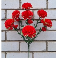 Искусственные цветы букет Гвоздики 14 голов 55 см я-1105