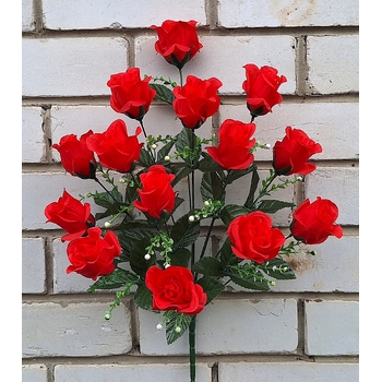 Искусственные цветы букет Роз 14 голов 60 см я-7290