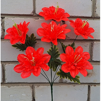 Искусственные цветы букет Мальвы 6 голов 48 см я-7253